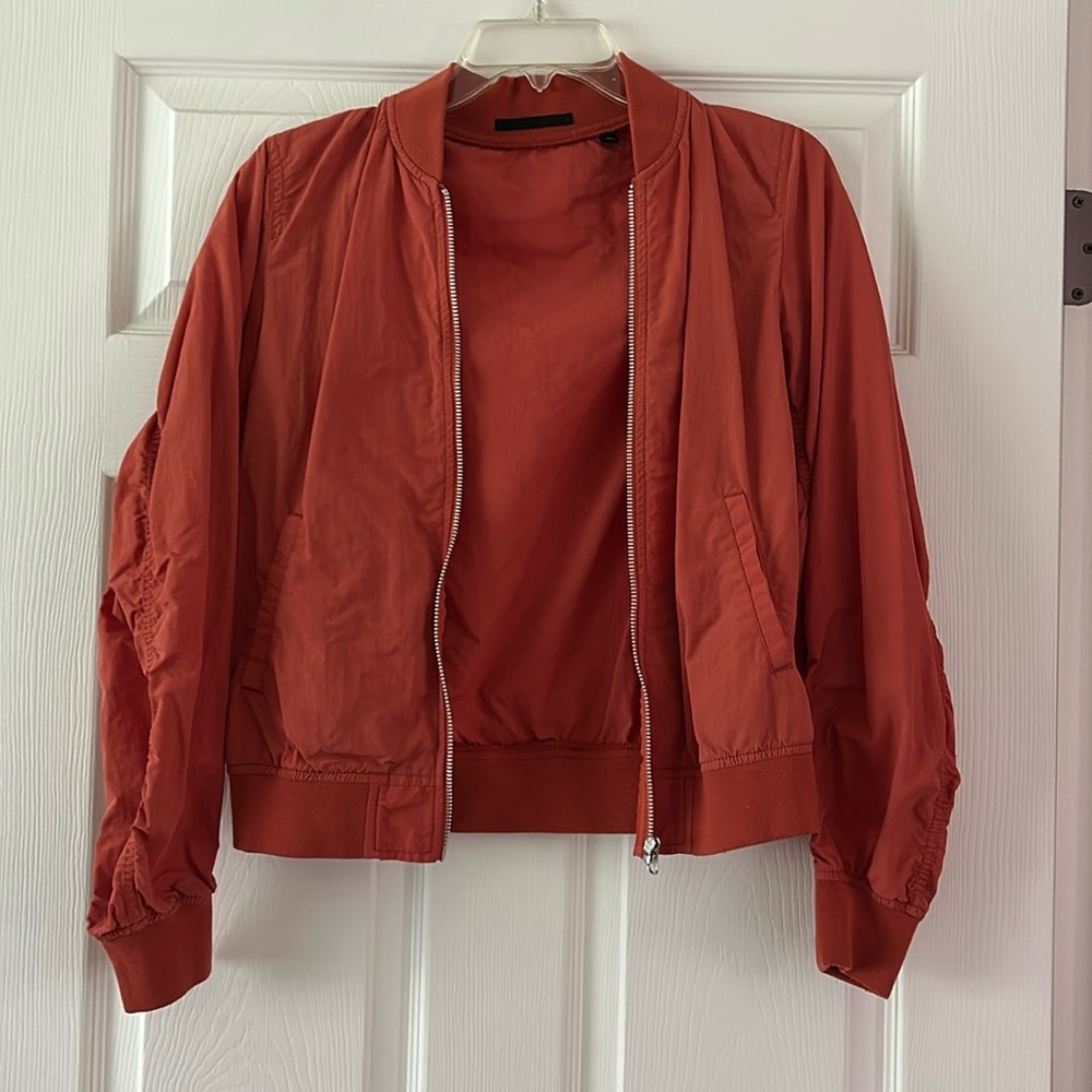 Orange Uniqlo Bomber Jacket